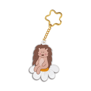 Acryl Sleutelhanger | Edgar op een Madelief