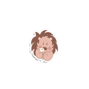 Vinyl Sticker | Edgar met een Madelief