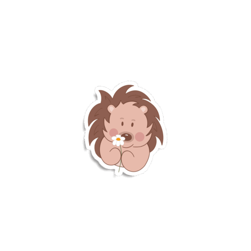 Vinyl Sticker | Edgar met een Madelief