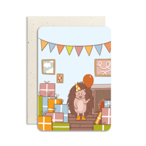 Wenskaart | Slingers en Cadeaus