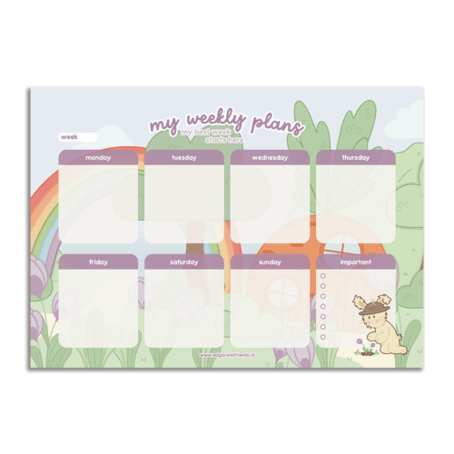 Weekplanner | Fluf tussen de krokussen - Afbeelding 2